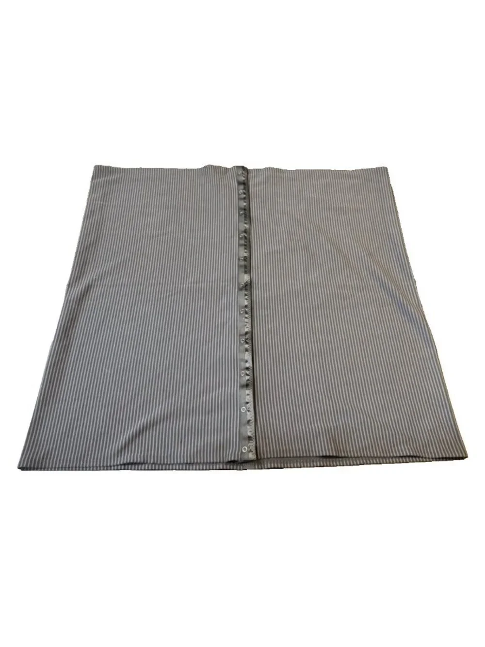 Lululemon Vinyasa Scarf Women's One Size Gray Striped Ribbed Knit Snap Wrap Yoga